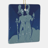 Tweeling Tweeling Constellatie  Zodiac Astrologie Keramisch Ornament (Rechts)