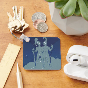 Tweeling Tweeling Constellatie Zodiac Astrologie Sleutelhanger