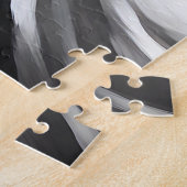 Tweeling Tweeling Kleur & Zwart-wit Horoscoop Legpuzzel (Zijkant)