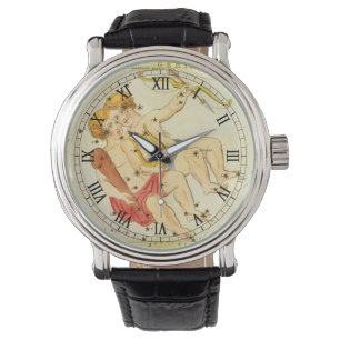 Tweeling Tweelingen Antieke Constellatie Urania's  Horloge