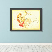 Tweeling Tweelingen  Constellatie Urania's Mirror Canvas Afdruk (Insitu (Houten vloer))