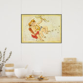 Tweeling Tweelingen Constellatie Urania's Mirror Poster (Keuken)
