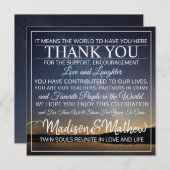 Tweeling Vlam Dank Je Tafelkaarten Save The Date (Voorkant / Achterkant)