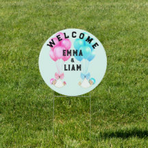 Tweelingbaby's Welkomstbord