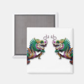 Tweelingdragons Magneet (Voorkant / Achterkant)