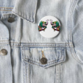 Tweelingdragons Ronde Button 5,7 Cm (In situ)