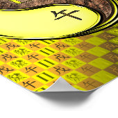 Tweelingen & Aarde Paard Poster (Hoek)