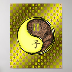 Tweelingen & Aarde Rat Poster