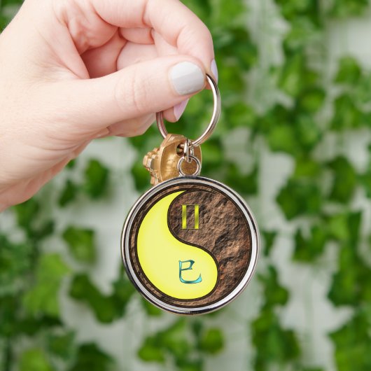 Tweelingen & Aarde Slang Sleutelhanger (Hand)