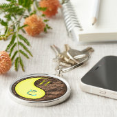 Tweelingen & Aarde Slang Sleutelhanger (Zijkant)