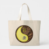 Tweelingen en Aarde Os Grote Tote Bag (Achterkant)