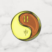 Tweelingen en houten aap confetti (Kleine voorkant)