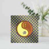 Tweelingen en houtossen kaart (Staand voorkant)