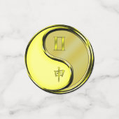 Tweelingen en metalen aap confetti (Kleine voorkant)