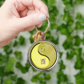 Tweelingen en metalen haan sleutelhanger (Hand)