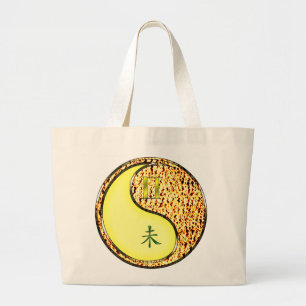 Tweelingen en vuurgeit grote tote bag