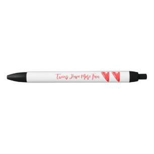 Tweelingen hebben meer plezier blauwe inkt pen