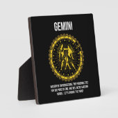 Tweelingen - Horoscoop, Grappig sterrenbeeld Humor Fotoplaat (Voorkant)