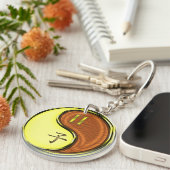 Tweelingen & Hout Rat Sleutelhanger (Voorkant Rechts)