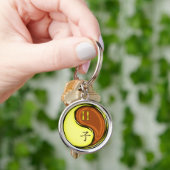 Tweelingen & Hout Rat Sleutelhanger (Hand)