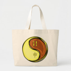 Tweelingen & Houten Aap Grote Tote Bag