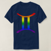 Tweelingen Lgbt Sterrenbeeld Lgbt Regenboog Pride T-shirt (Design voorkant)