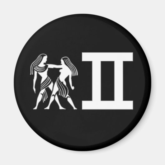 Tweelingen met symbool magneet (Voorkant)