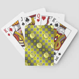 Tweelingen & Metaal Konijn Pokerkaarten