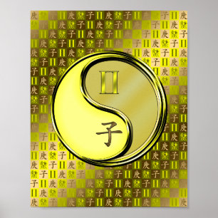 Tweelingen & Metalen Rat Poster