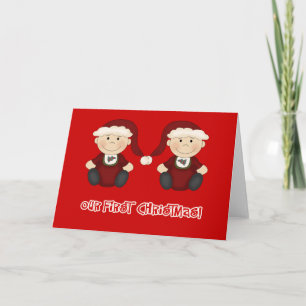 Tweelingen: Onze Eerste Personaliseerbare Feestdagen Kaart