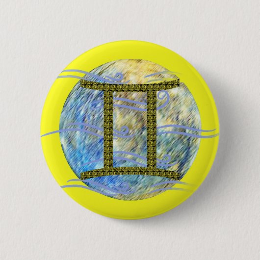 Tweelingen Ronde Button 5,7 Cm (Voorkant)