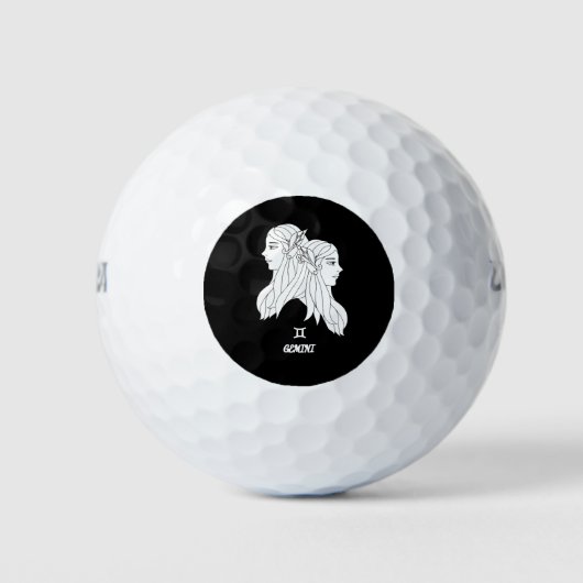 Tweelingen-silhouet Golfballen (Voorkant)