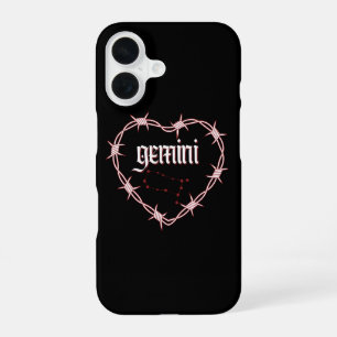 Tweelingen Sterrenbeeld Gothische Edgy Verjaardag iPhone 16 Hoesje