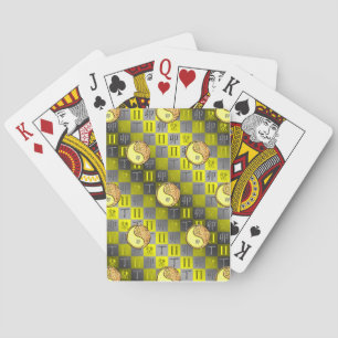 Tweelingen & Vuur Konijn Pokerkaarten