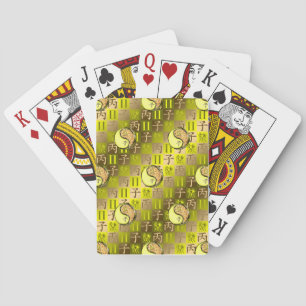Tweelingen & Vuur Rat Pokerkaarten