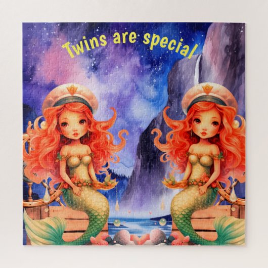 Tweelingen zijn speciale puzzel (Verticaal)