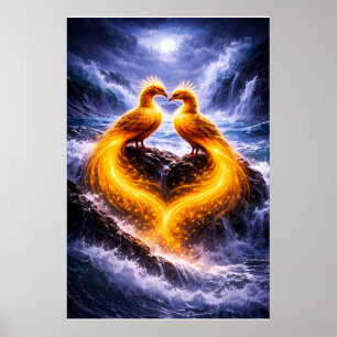 Tweelingfeniksen van het Eeuwige Licht Poster