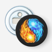 Tweelingflames Button Flesopener (Voorkant)