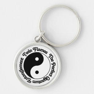 Tweelingflames Quantum Entanking Yin Yang Sleutelhanger