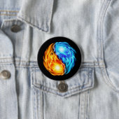 Tweelingflames Ronde Button 7,6 Cm (In situ)