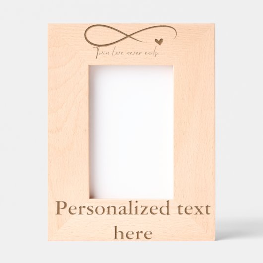 Tweelingfoto Lijst gegraveerde Lijsten Gegraveerde Lijstjes (Voorkant)