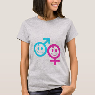 Tweelingjongen en meisje t shirt