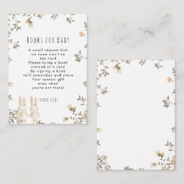 Tweelingmeisjes bunny boeken voor baby-aanvraag informatiekaartje