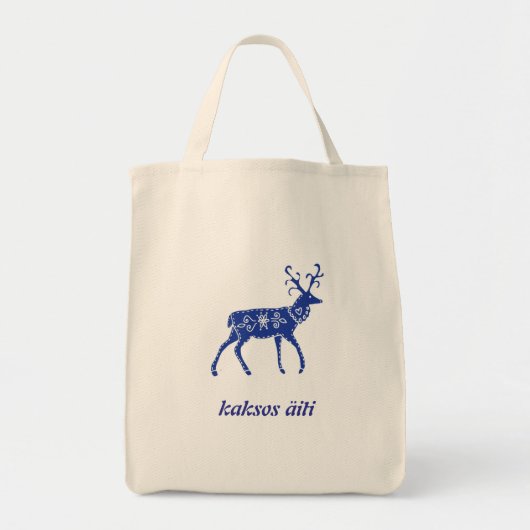Tweelingmoeder Fins Taal Canvas tas (Voorkant)
