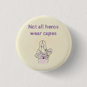 Tweelingmoeders zijn helden ronde button 3,2 cm