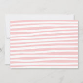 Tweelingroze roze, moderne typografie kaart (Achterkant)