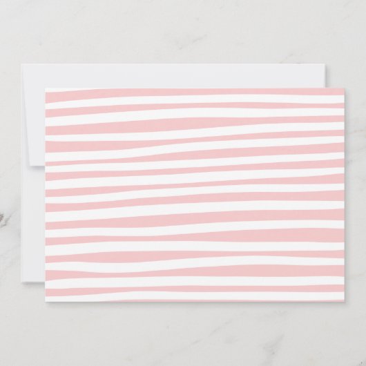 Tweelingroze roze, moderne typografie kaart (Achterkant)