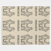 Tweelingzodiac teken deken (transparant) (Voorkant (Horizontaal))