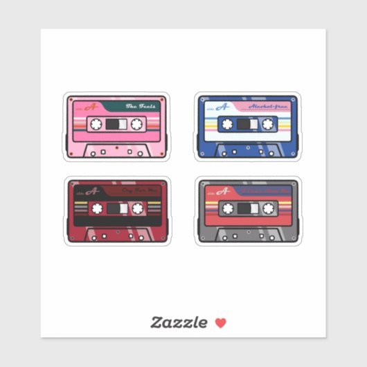 TWEEMAAL Cassettebandjes Sticker Pack ver.2 (Vel)