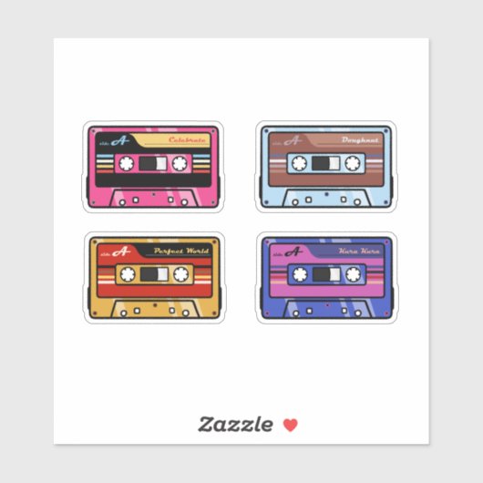TWEEMAAL Cassettebandjes Sticker Pack ver.4 (Vel)